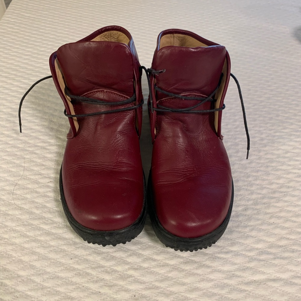 Wolky Red Ankle Booties Comfortable Durable Design
